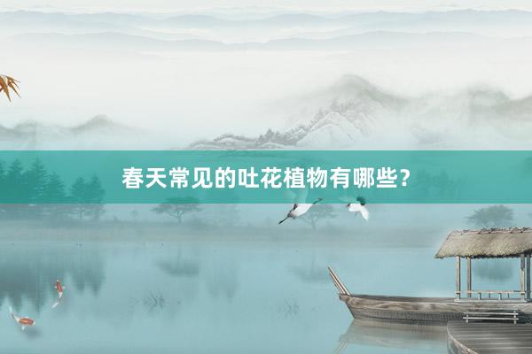 春天常见的吐花植物有哪些？